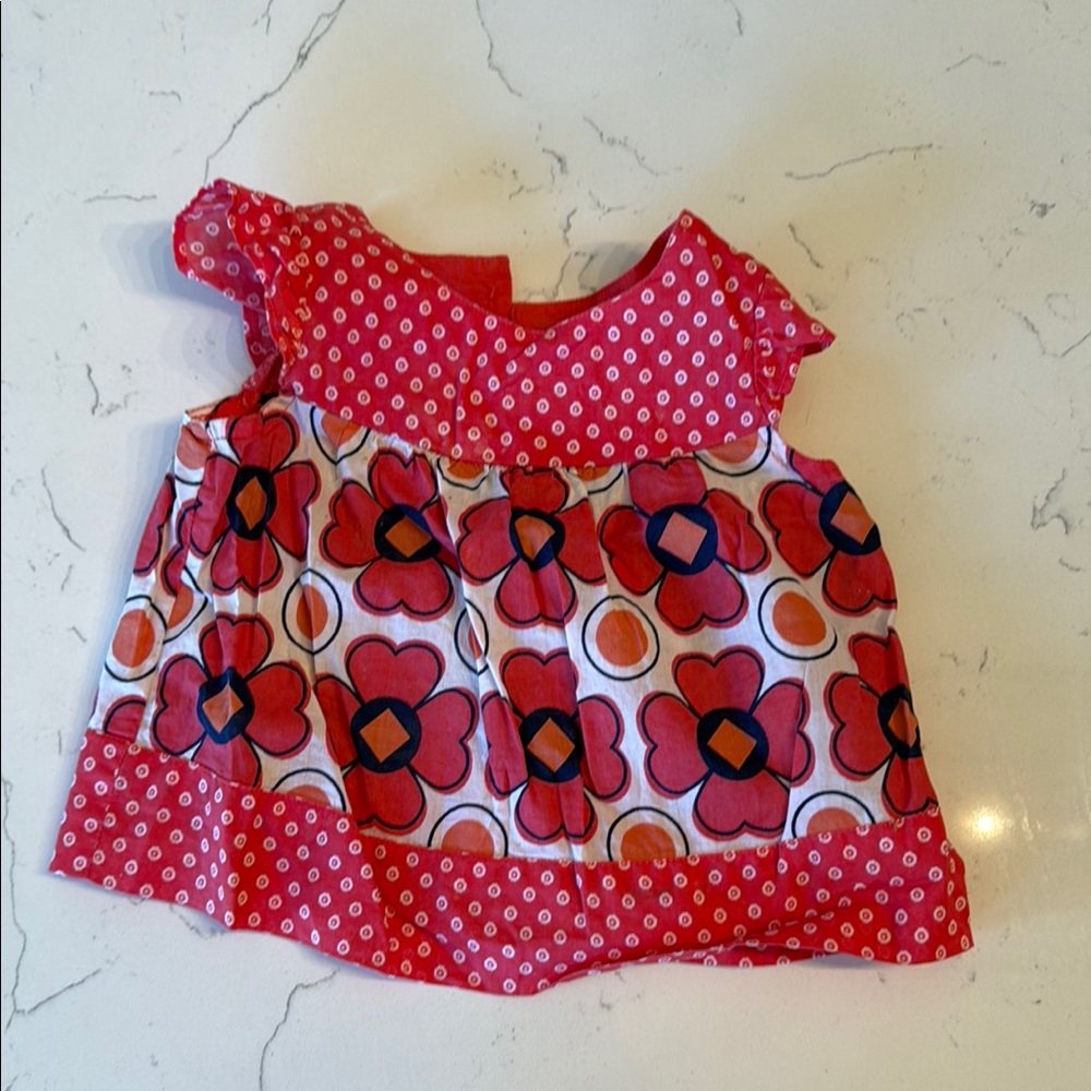 Floral Blue Kids Top